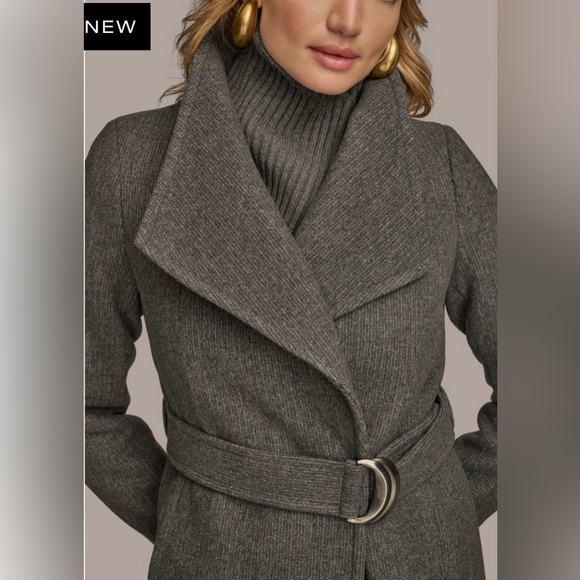 DONNA KARAN WOOL COAT - Picture 3 of 12